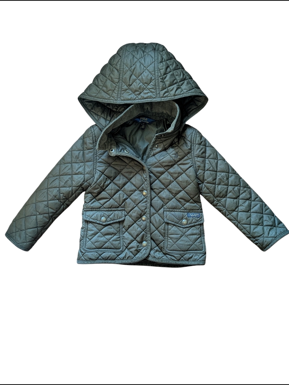 Polo by Ralph Lauren Kids Quilted Hooded Jacket - Olive